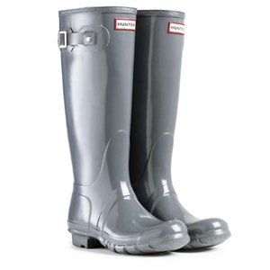 HUNTER Boots, Brand NEW Women's Original Tall Gloss, Color: Feather, Size: US 8